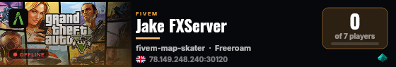 Jake FXServer live status badge
