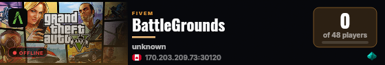 BattleGrounds live status badge