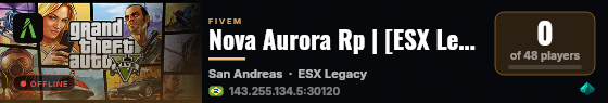 Nova Aurora Rp | [ESX Legacy] live status badge
