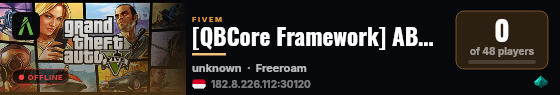 [QBCore Framework] ABY BATTLEGROUND live status badge