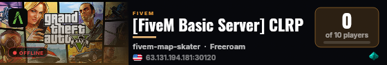 [FiveM Basic Server] CLRP live status badge