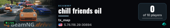 chill friends oil live status badge