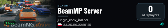 BeamMP Server live status badge