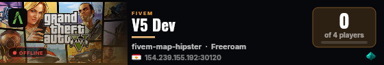 V5 Dev live status badge