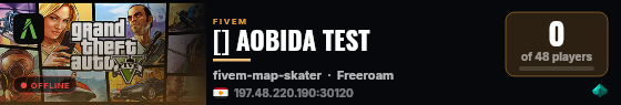 [] AOBIDA TEST live status badge