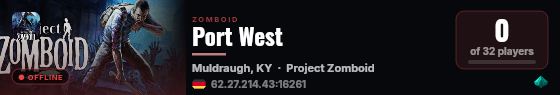 Port West live status badge