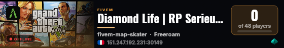Diamond Life | RP Serieux | FR live status badge