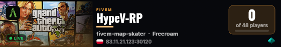 HypeV-RP live status badge