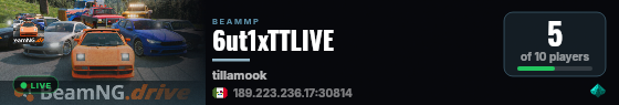 6ut1xTTLIVE live status badge