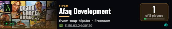Afaq Development live status badge