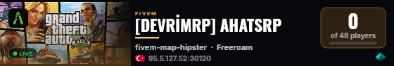 [DEVRİMRP] AHATSRP live status badge