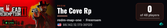 The Cove Rp live status badge