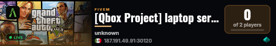 [Qbox Project] laptop server live status badge