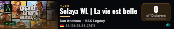 Solaya WL | La vie est belle live status badge