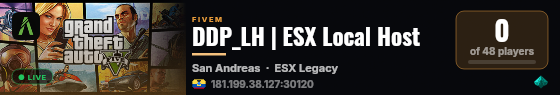 DDP_LH | ESX Local Host live status badge