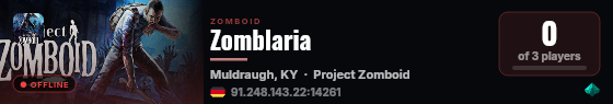 Zomblaria live status badge