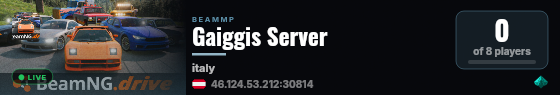 Gaiggis Server live status badge
