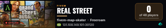 REAL STREET live status badge