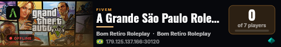 A Grande Säo Paulo Roleplay live status badge