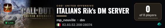 ITALIANS Rik's DM SERVER live status badge