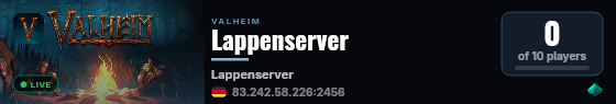 Lappenserver live status badge