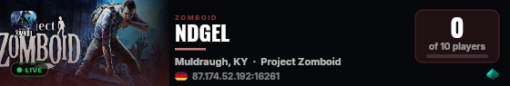 NDGEL live status badge