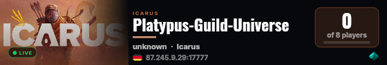Platypus-Guild-Universe live status badge