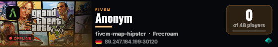Anonym live status badge