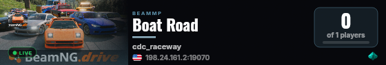 Boat Road live status badge