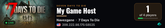 My Game Host live status badge
