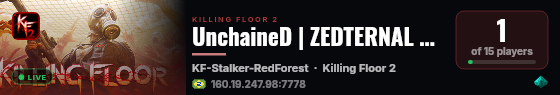 UnchaineD | ZEDTERNAL NIGHTMARE | BR live status badge