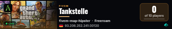 Tankstelle live status badge