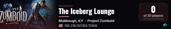 The Iceberg Lounge live status badge