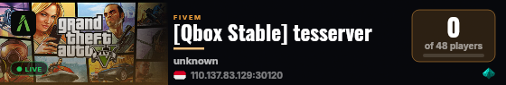 [Qbox Stable] tesserver live status badge