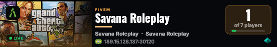 Savana Roleplay live status badge