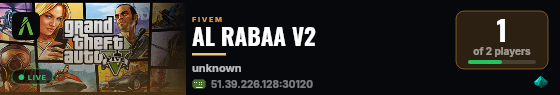 AL RABAA V2 live status badge