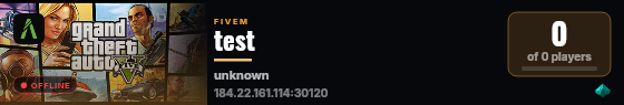 test live status badge