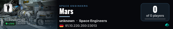 Mars live status badge