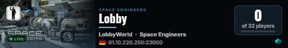 Lobby live status badge