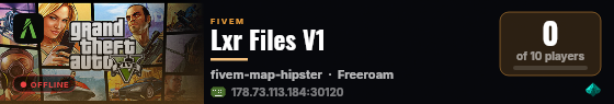 Lxr Files V1 live status badge