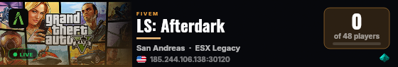 LS: Afterdark live status badge