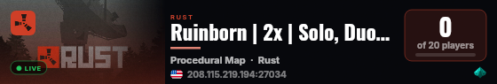 Ruinborn | 2x | Solo, Duo, Trio | Monthly | Kits live status badge
