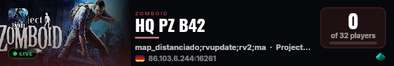 HQ PZ B42 live status badge