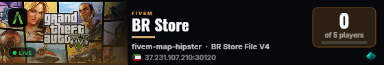 BR Store live status badge