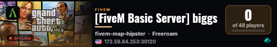 [FiveM Basic Server] biggs live status badge