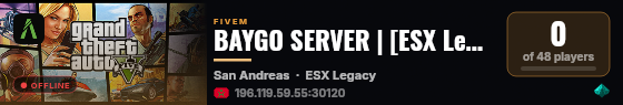 BAYGO SERVER | [ESX Legacy] live status badge