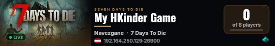 My HKinder Game live status badge