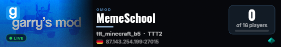 MemeSchool live status badge