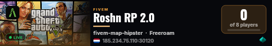 Roshn RP 2.0 live status badge