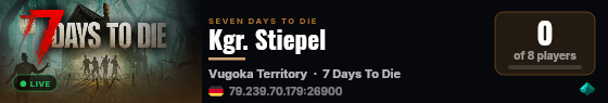 Kgr. Stiepel live status badge